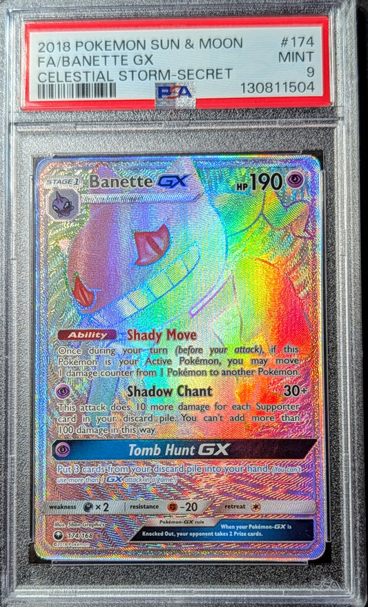 PSA 9 Banette GX 174/168