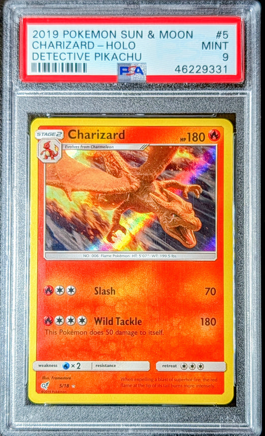 PSA 9 Charizard 5/18