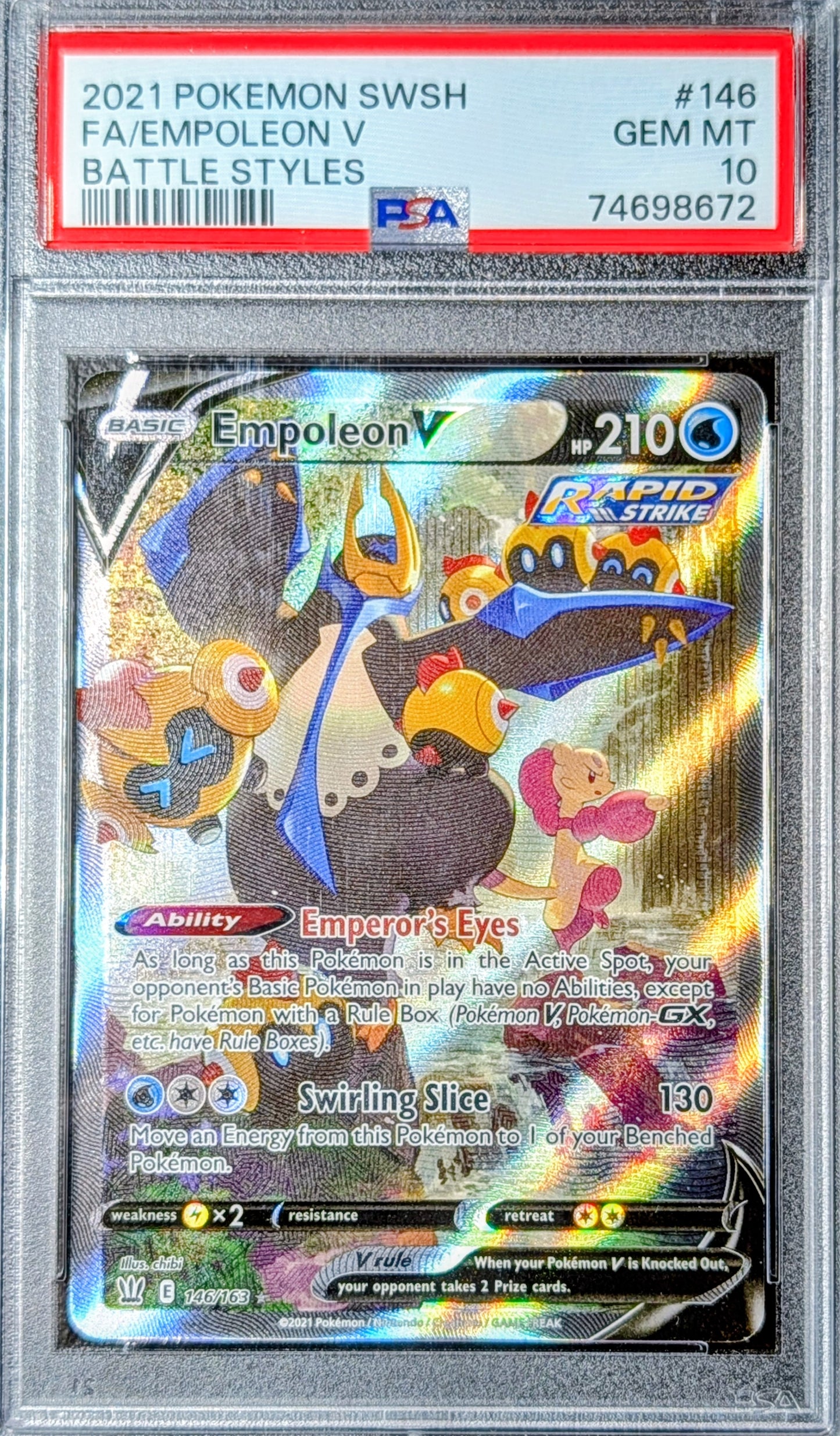 PSA 10 Empoleon V 146/163