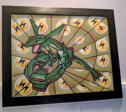 Holo Energy Framed Rayquaza