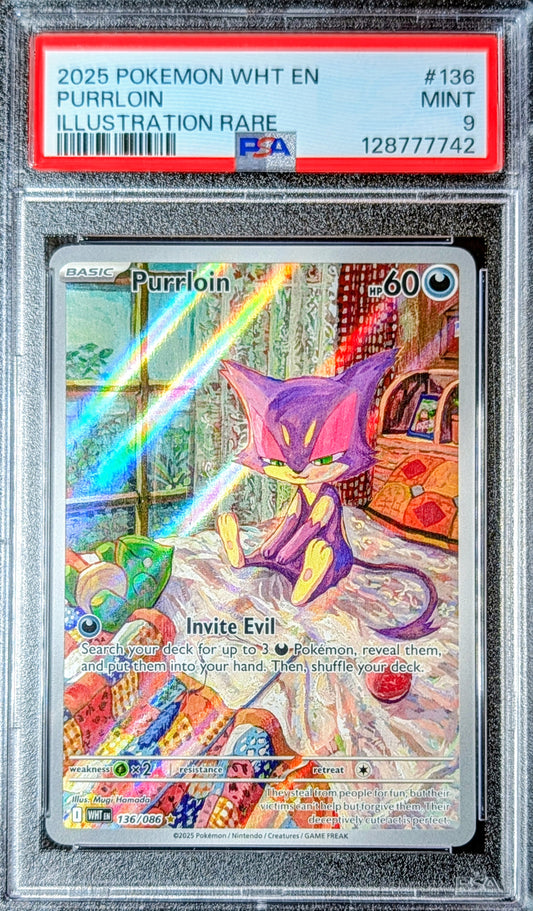 PSA 9 Purrloin 136/086