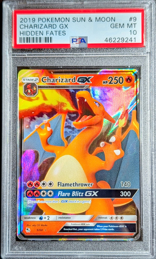 PSA 10 Charizard GX 9/68