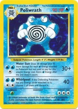 Poliwrath - 13/102 - Holo Rare (Lightly Played)