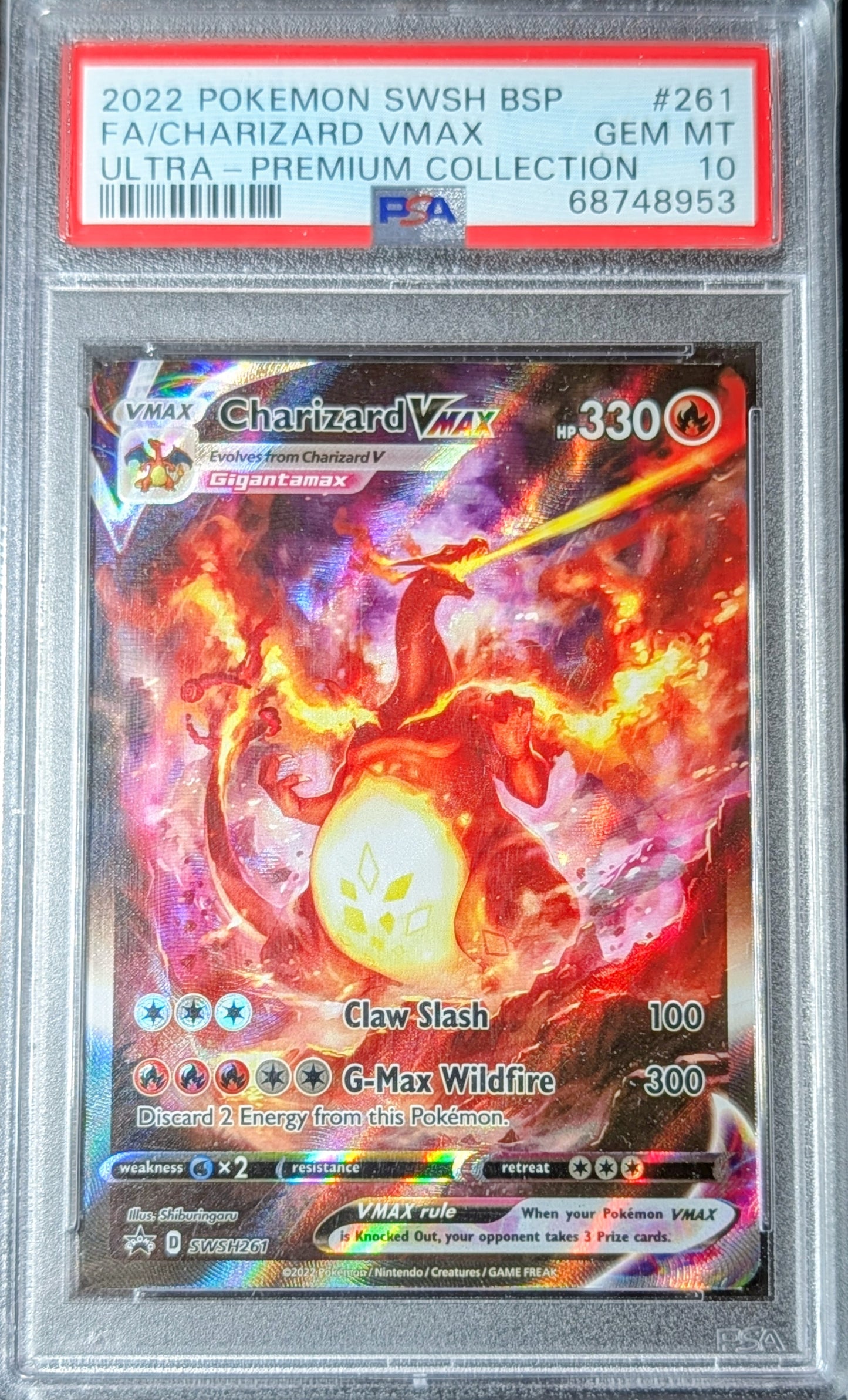 PSA 10 Charizard VMAX SWSH261
