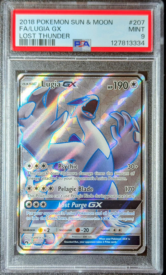 PSA 9 Lugia GX 207/214