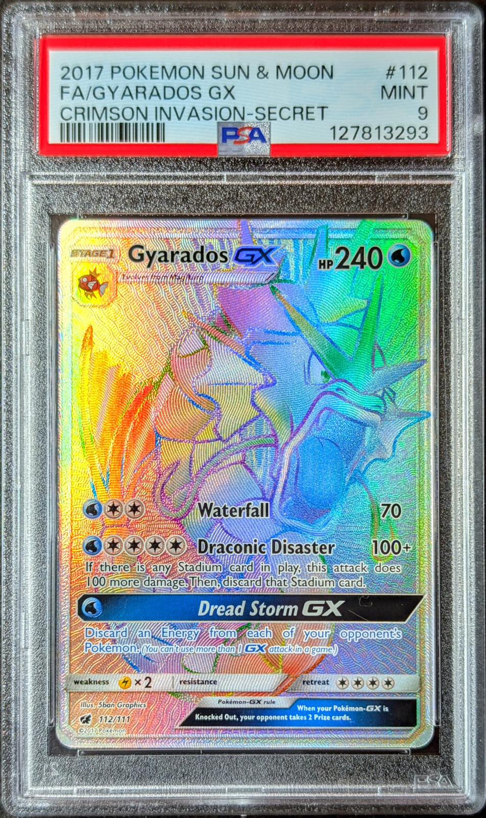 PSA 9 Gyarados GX 112/111