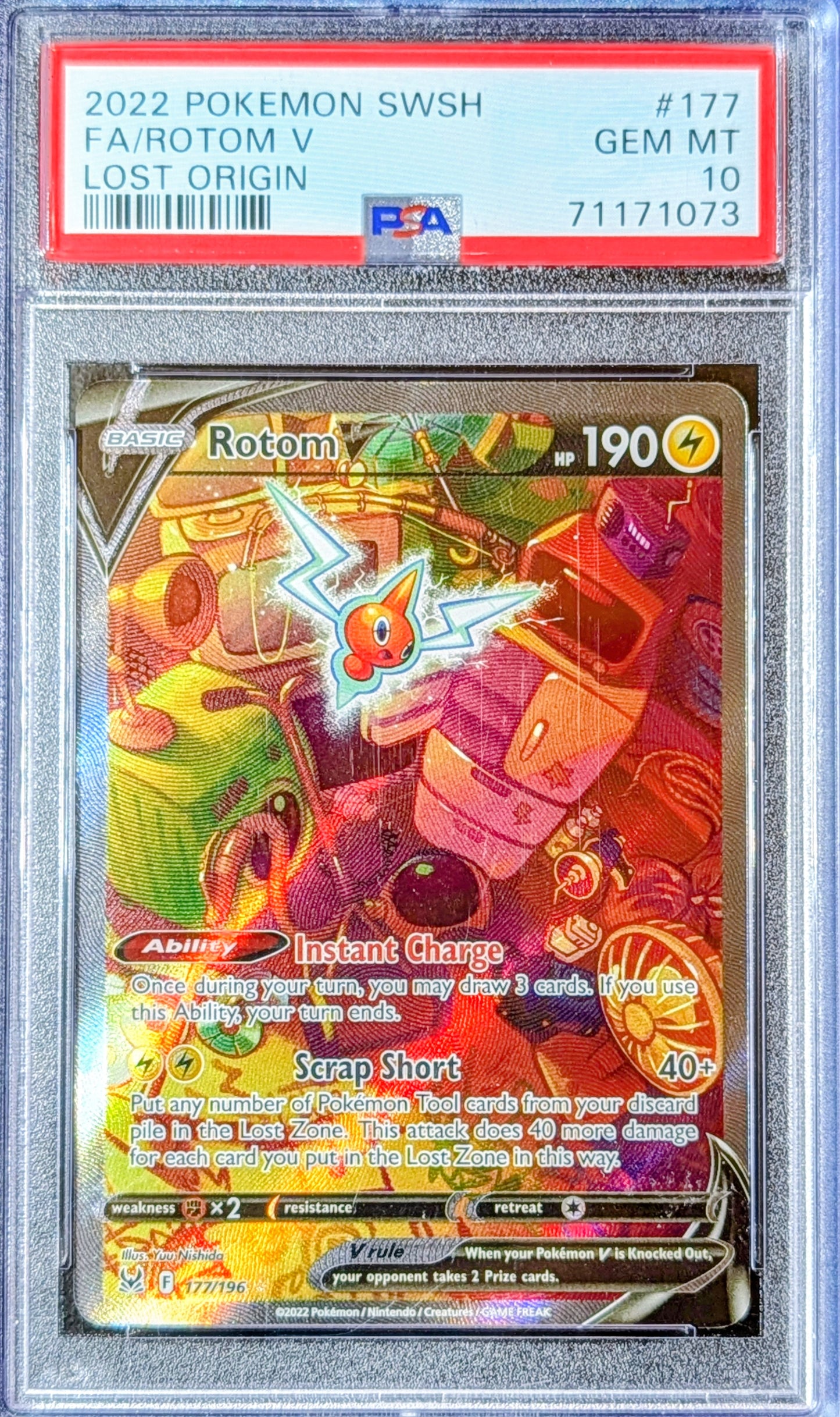 PSA 10 Rotom V 177/196