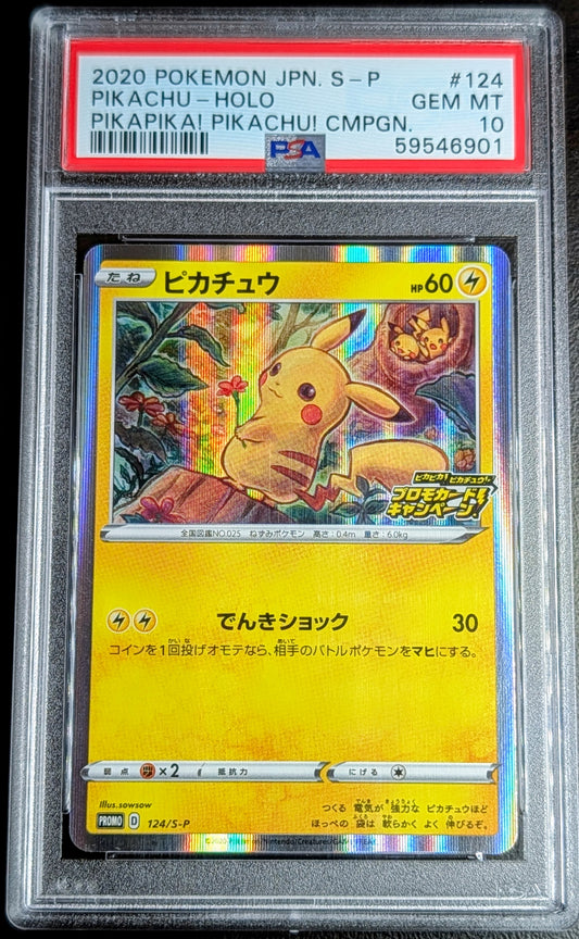 PSA 10 Pikachu 124/S-P