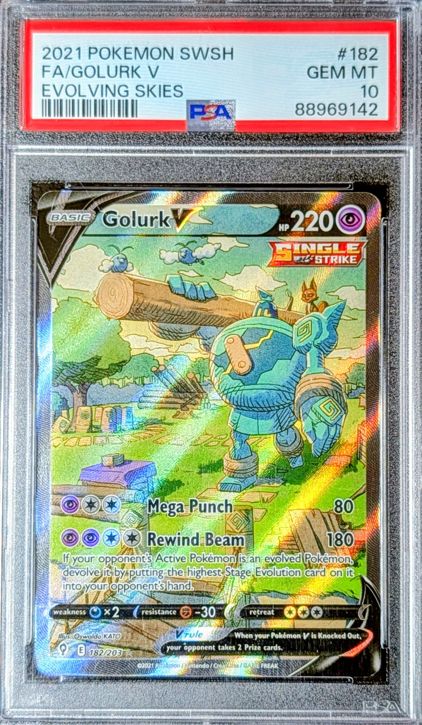 PSA 10 Golurk V 182/203
