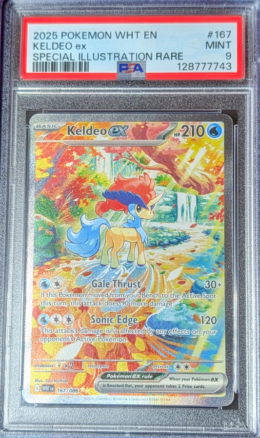 PSA 9 Keldeo EX 167/086