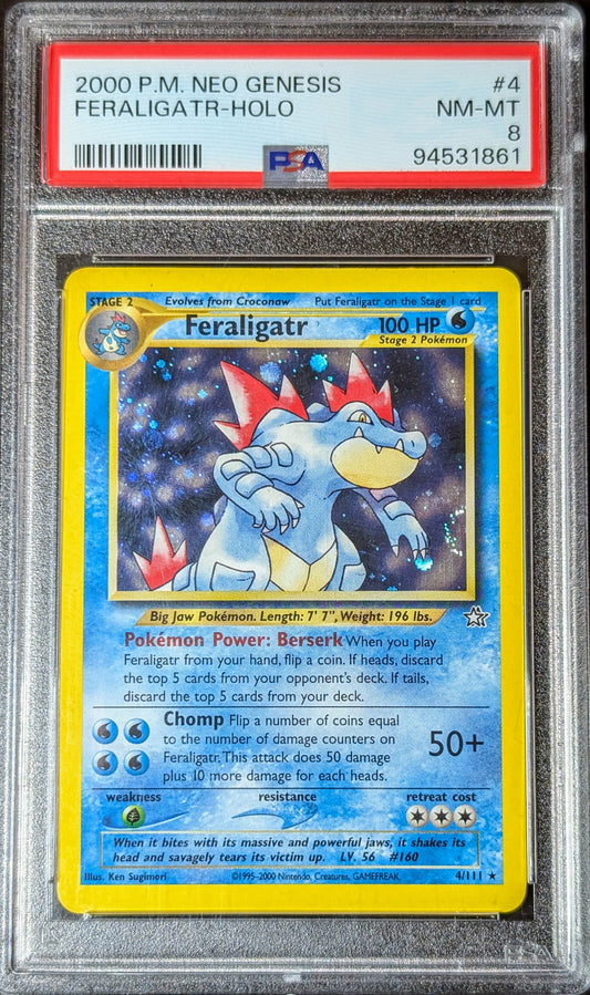 PSA 8 Feraligatr 4/111