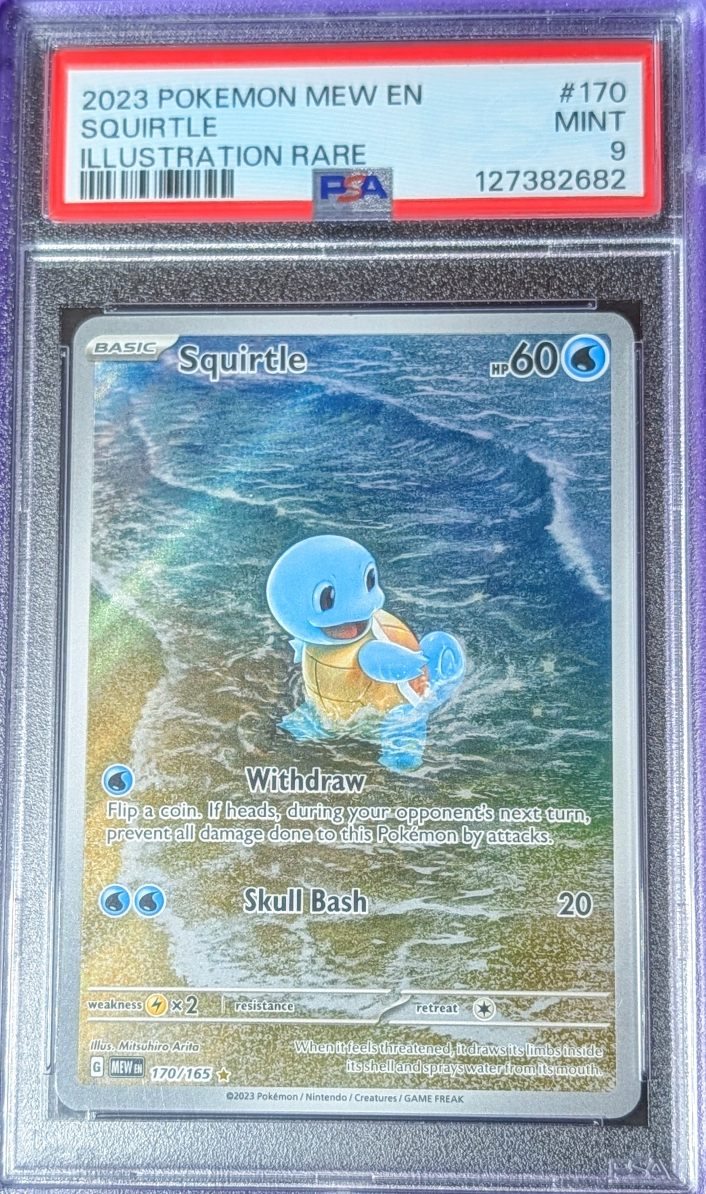 PSA 9 Squirtle 170/165