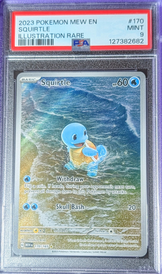 PSA 9 Squirtle 170/165