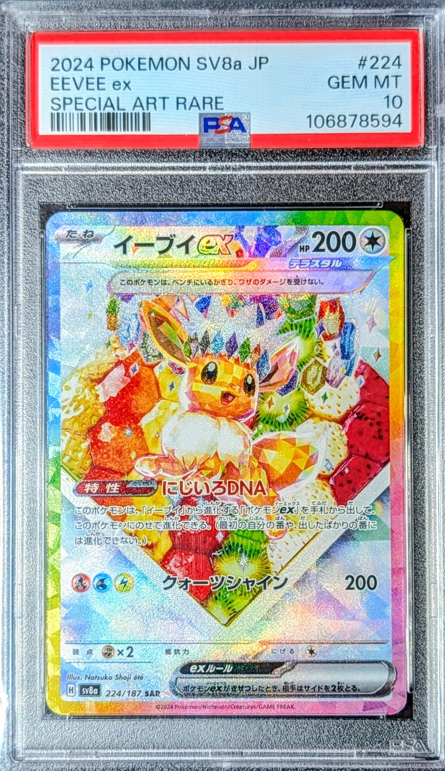 PSA 10 Eevee EX 224/187