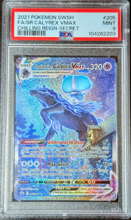 PSA 9 SR Calyrex VMAX 205/198