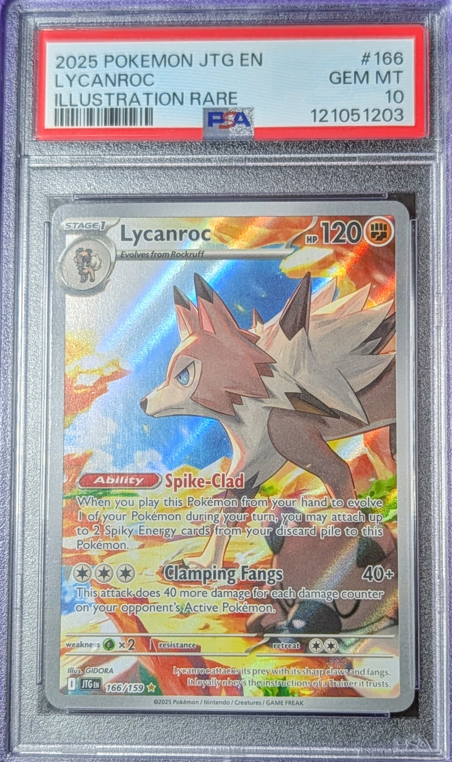 PSA 10 Lycanroc 166/159