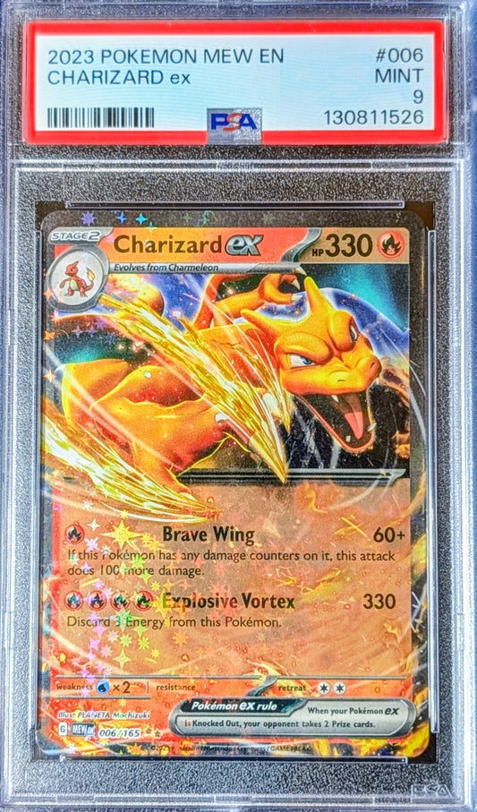 PSA 9 Charizard EX 006/165