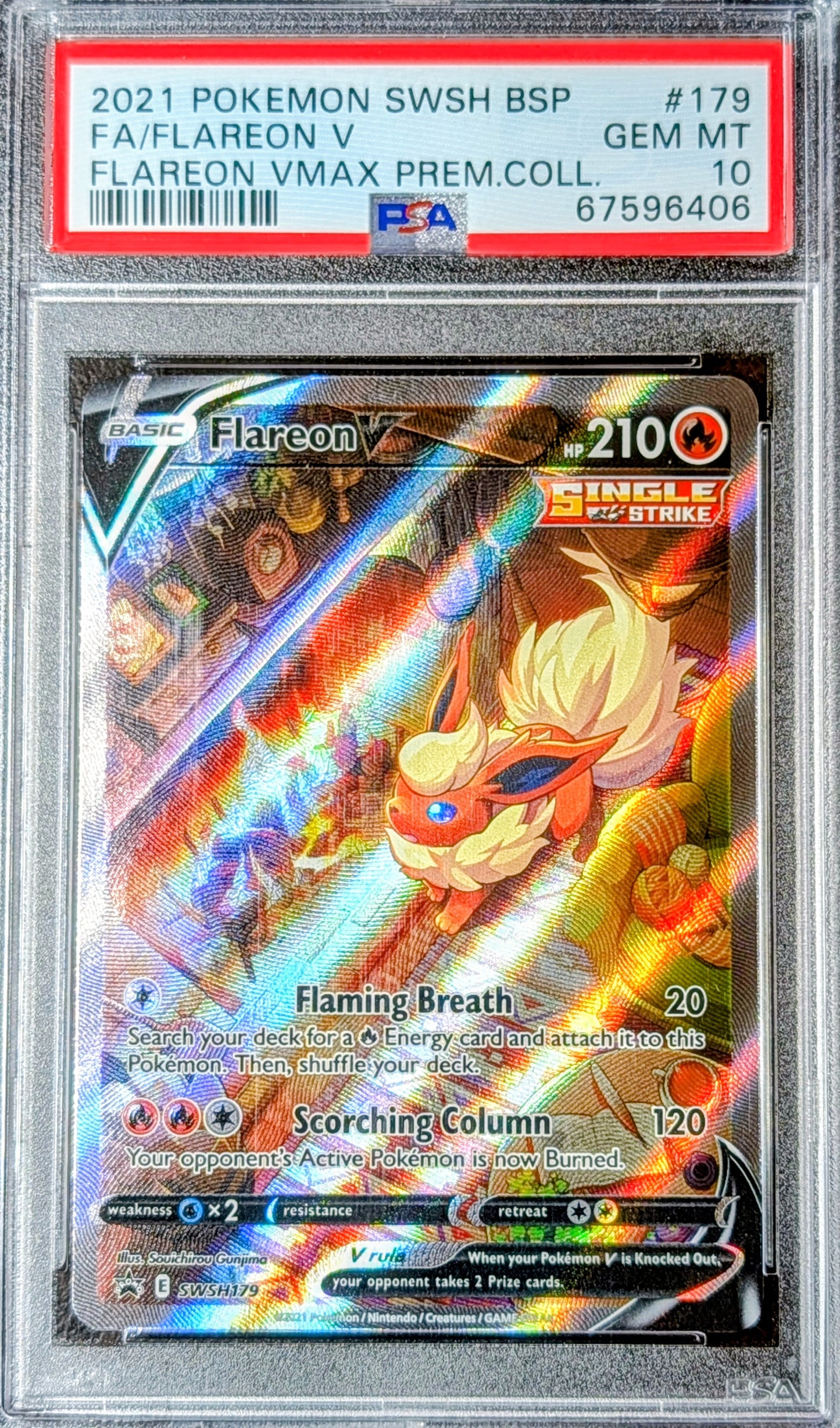 PSA 10 Flareon V SWSH179