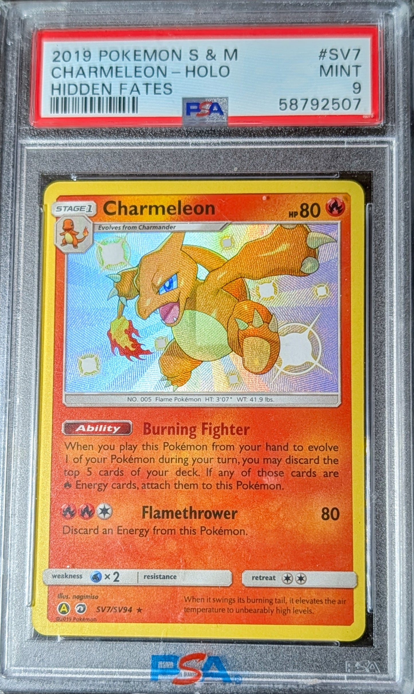 PSA 9 Charmeleon SV7/SV94