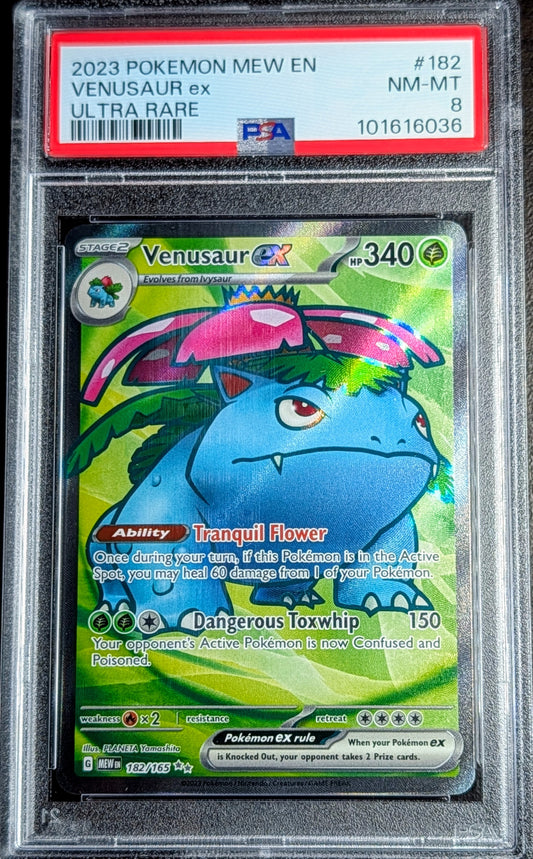 PSA 8 Venusaur EX 182/165