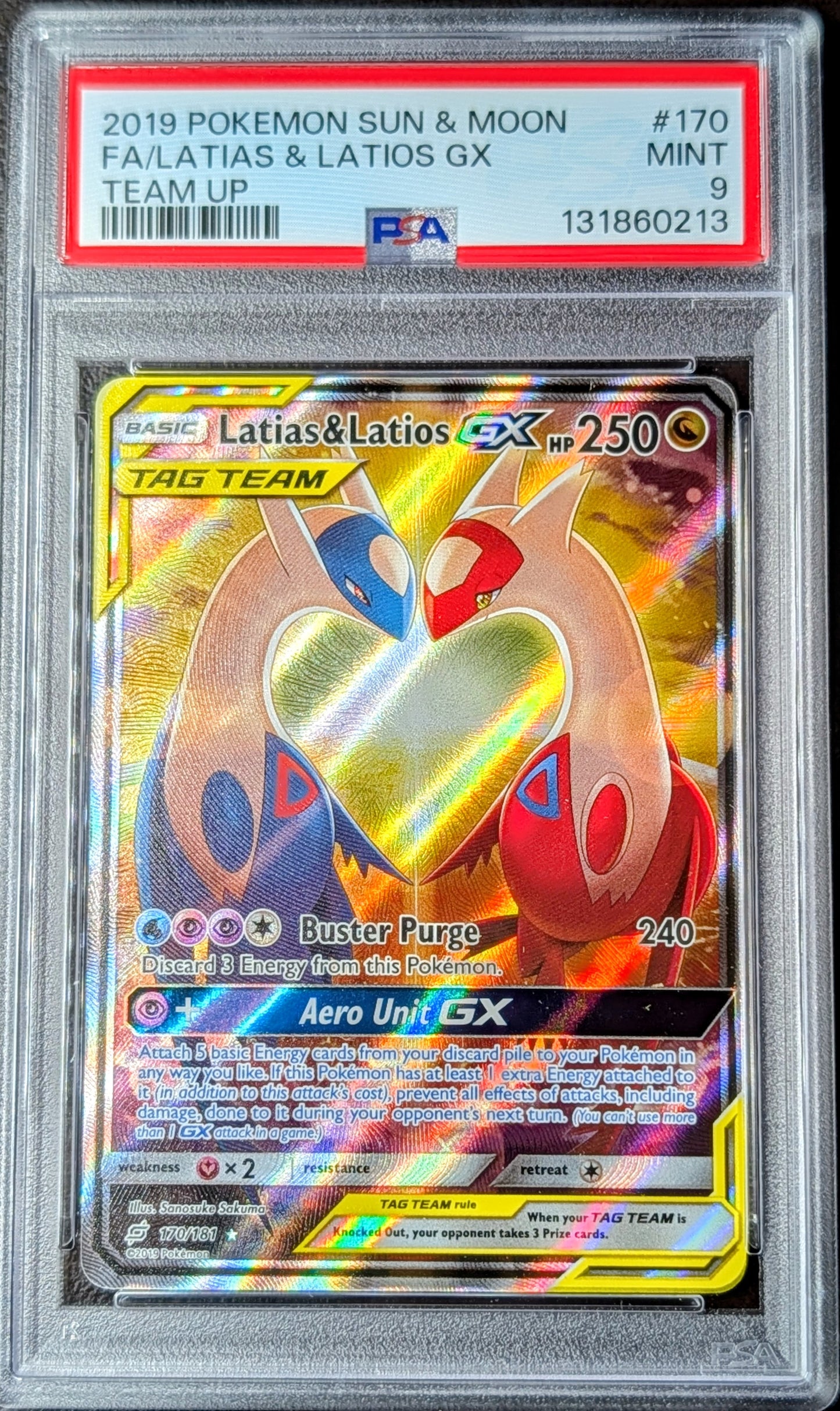 PSA 9 Latias & Latios GX 170/181