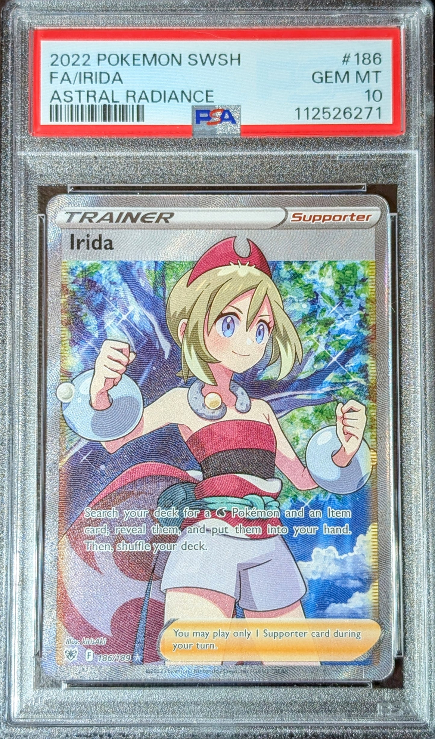 PSA 10 Irida 186/189