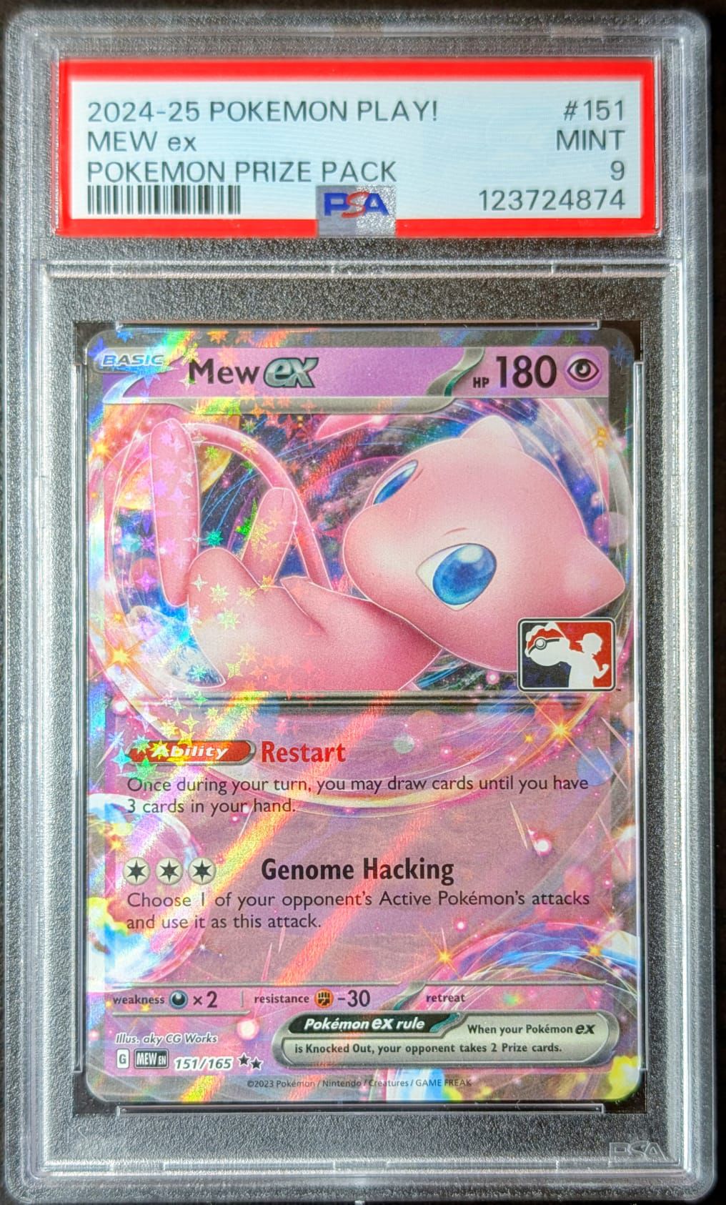 PSA 9 Mew EX 151/165 Prize Pack