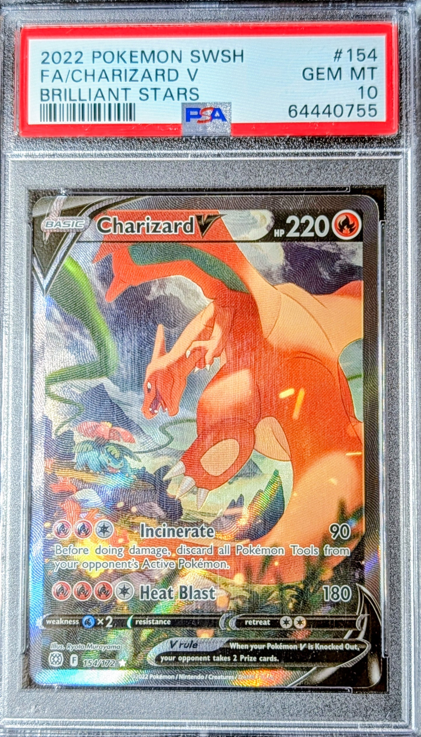 PSA 10 Charizard V 154/172