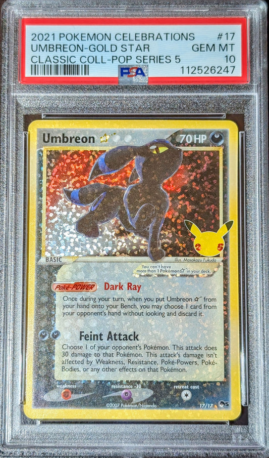 PSA 10 Umbreon 17/17