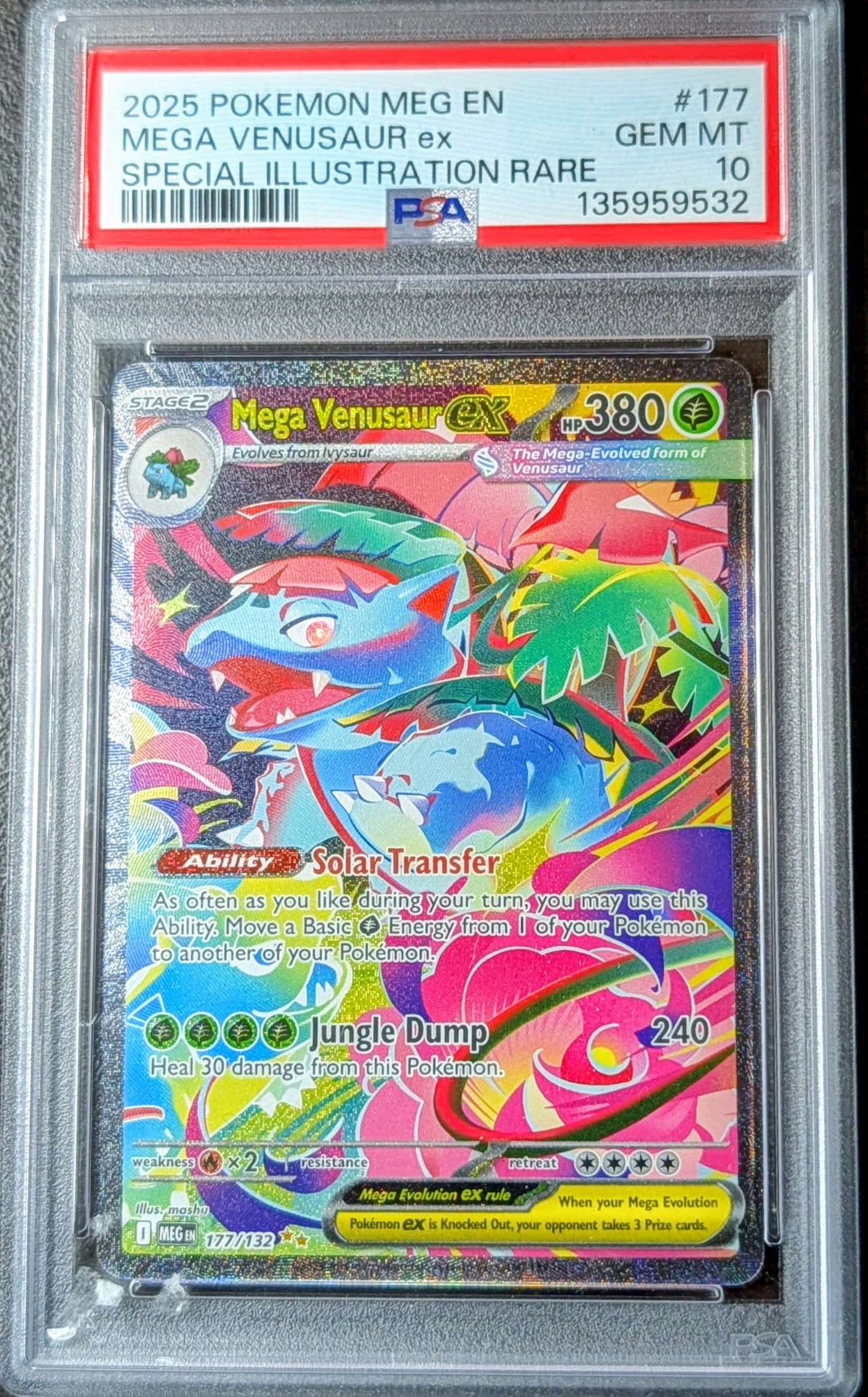 PSA 10 Mega Venusaur EX 177/132