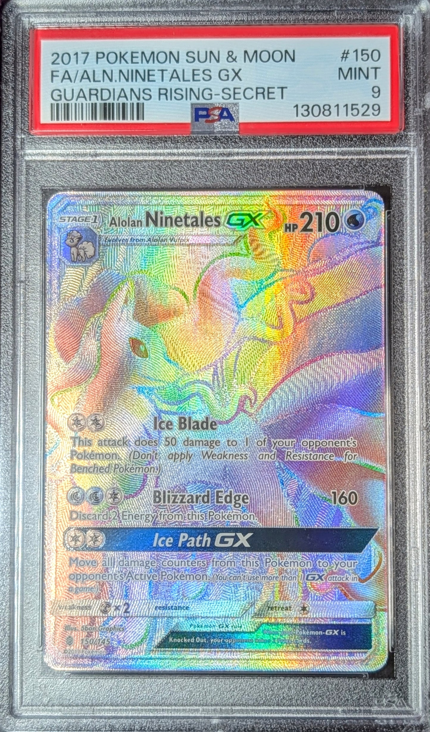 PSA 9 Ninetales GX 150/145