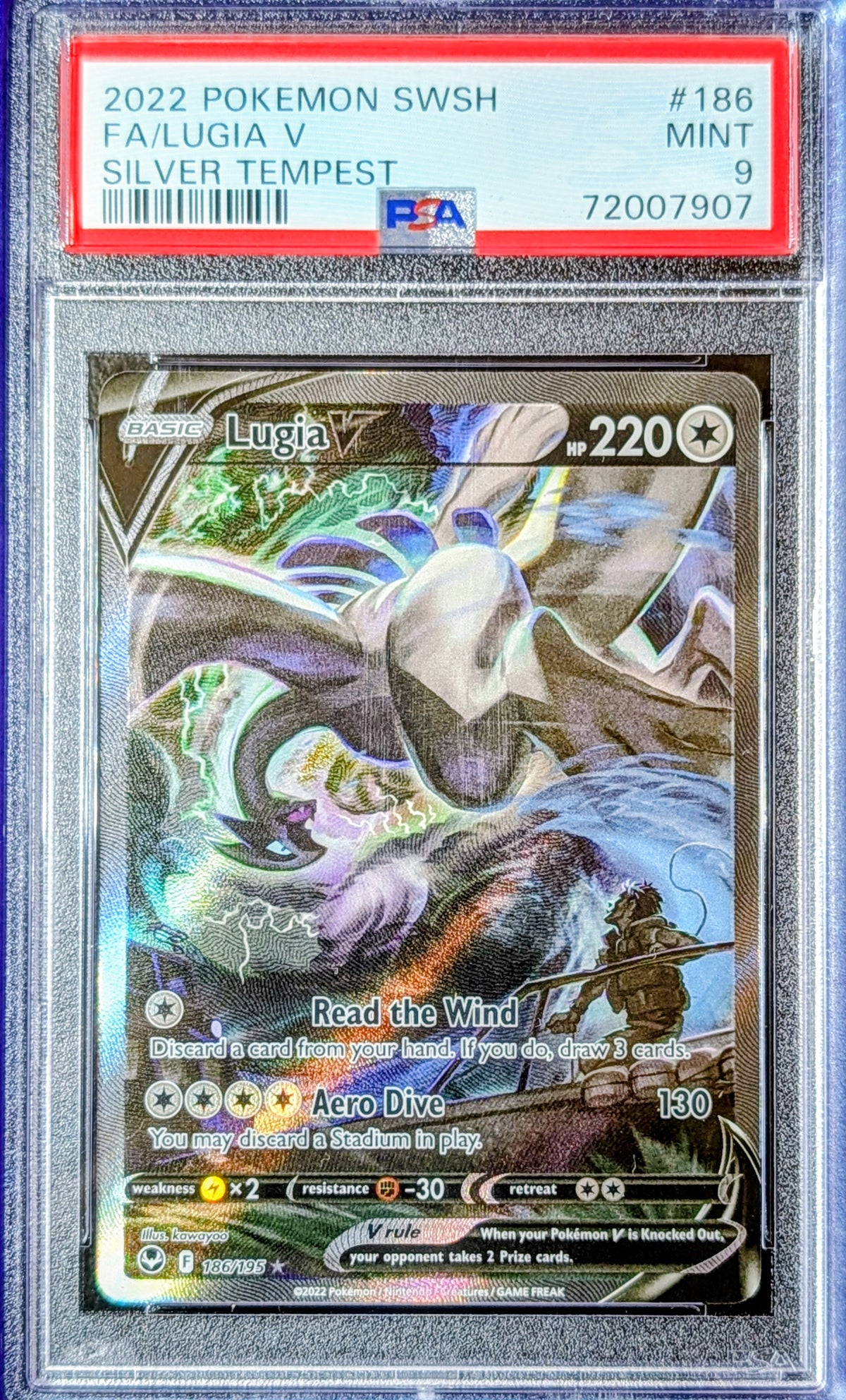 PSA 9 Lugia V 186/195