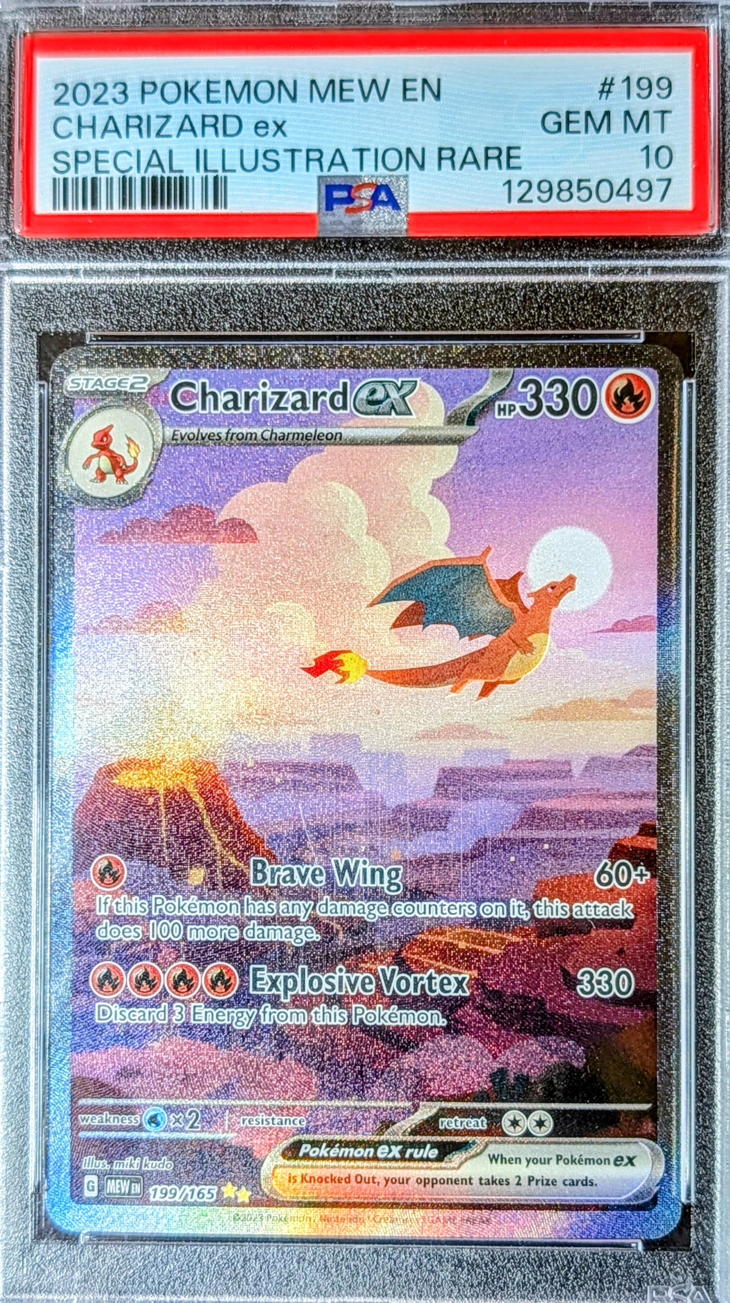 PSA 10 Charizard EX 199/165
