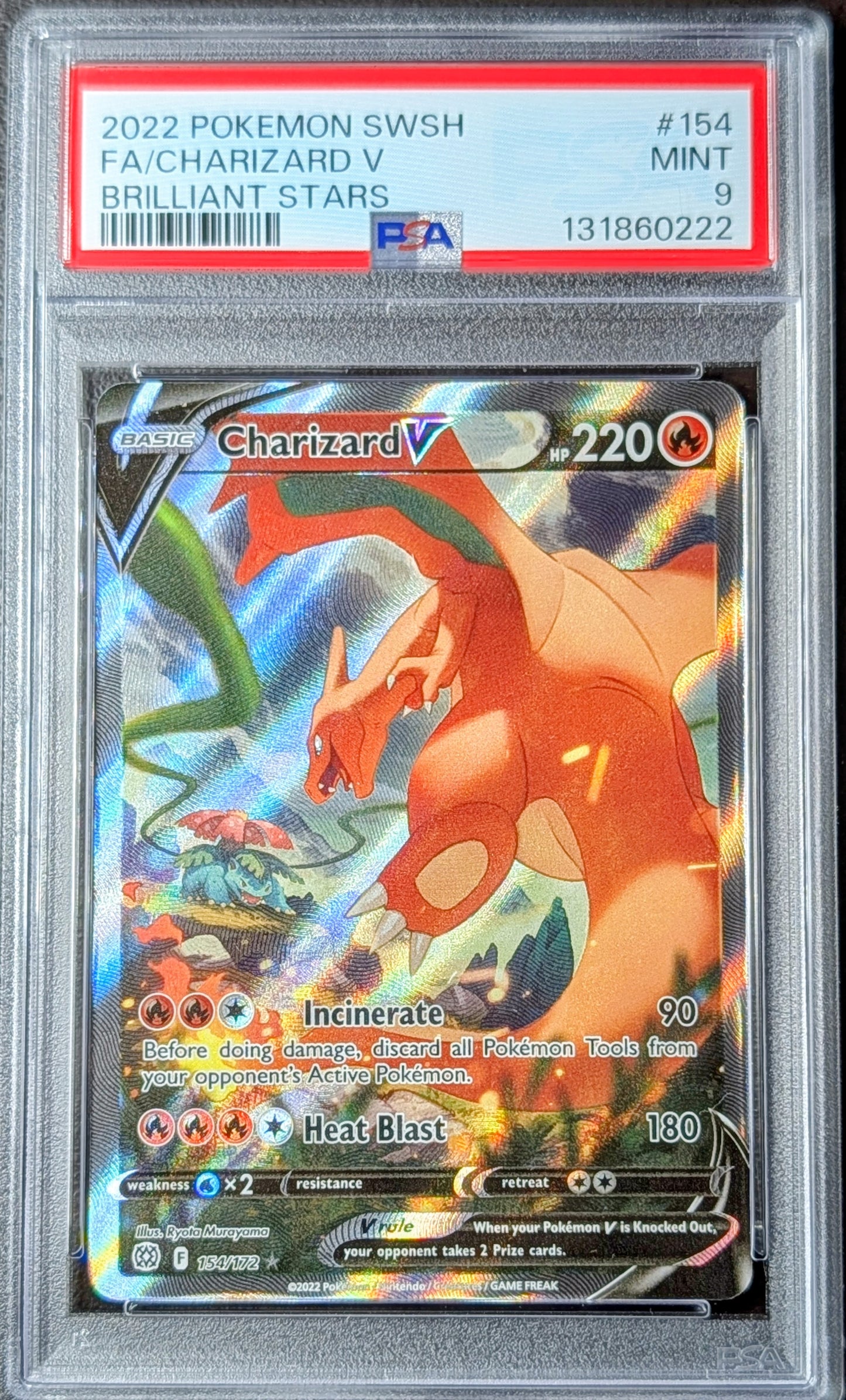 PSA 9 Charizard V 154/172