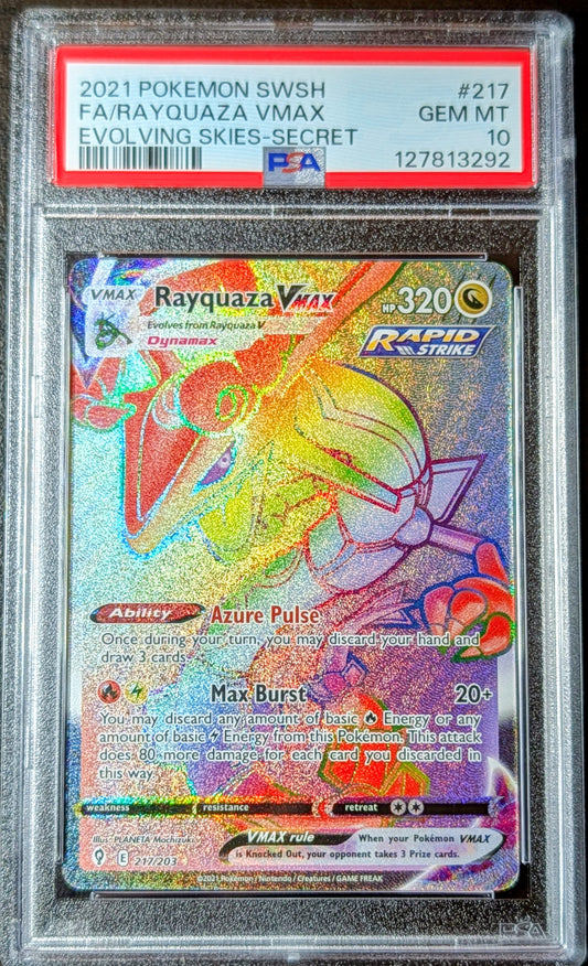 PSA 10 Rayquaza VMAX 217/203