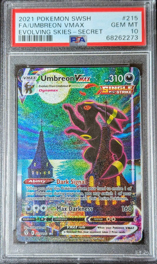 PSA 10 Umbreon VMAX 215/203