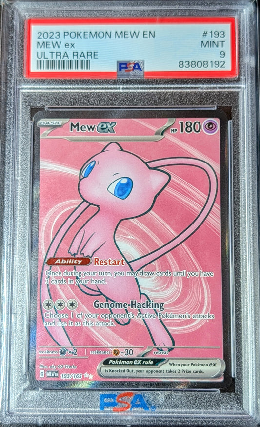 PSA 9 Mew EX 193/165