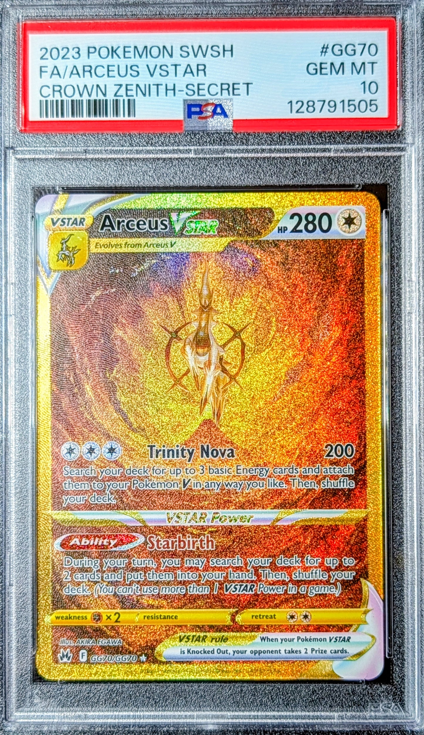PSA 10 Arceus VSTAR GG70/GG70