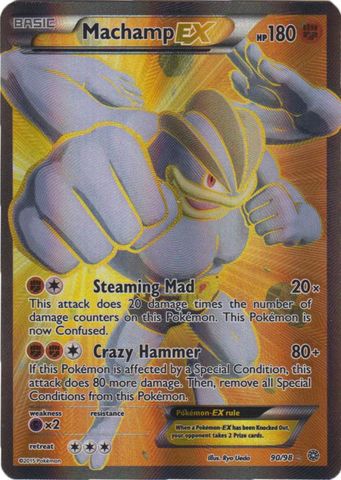 Machamp EX - 90/98 - Ultra Rare (Lightly Played)
