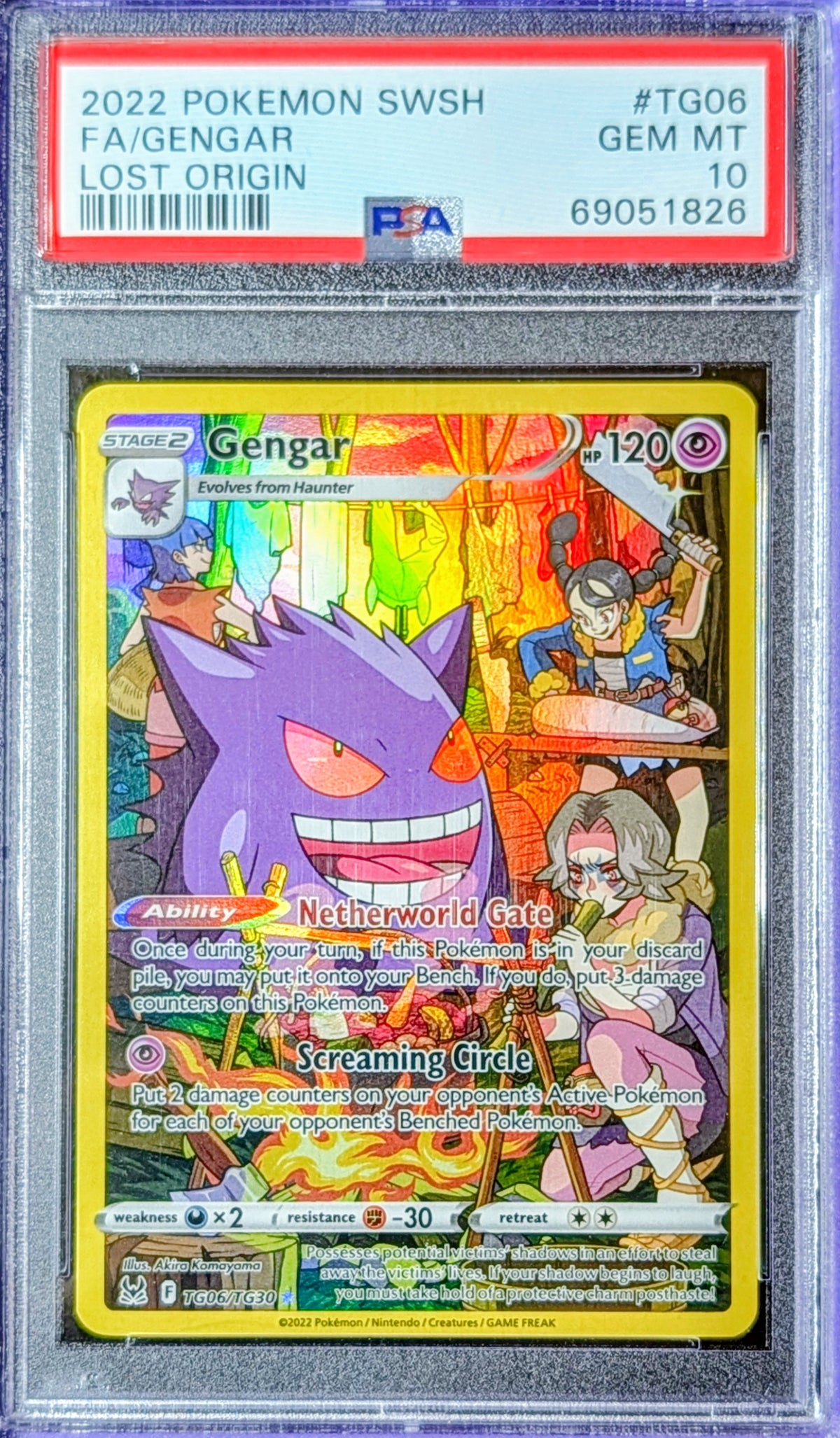 PSA 10 Gengar TG06/TG30