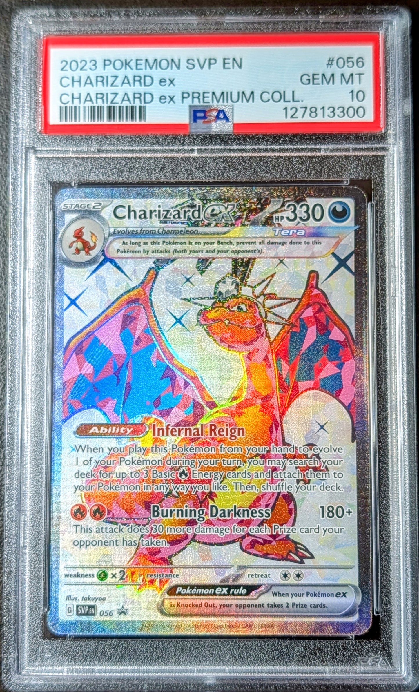 PSA 10 Charizard EX SVP056