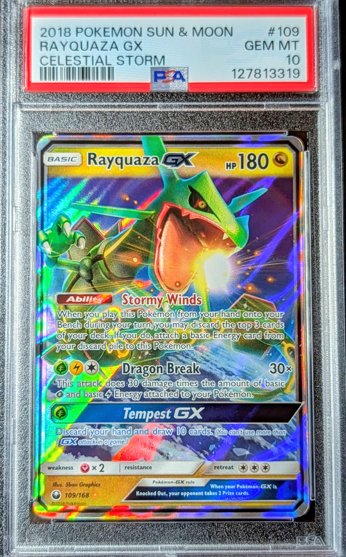 PSA 10 Rayquaza 109/168