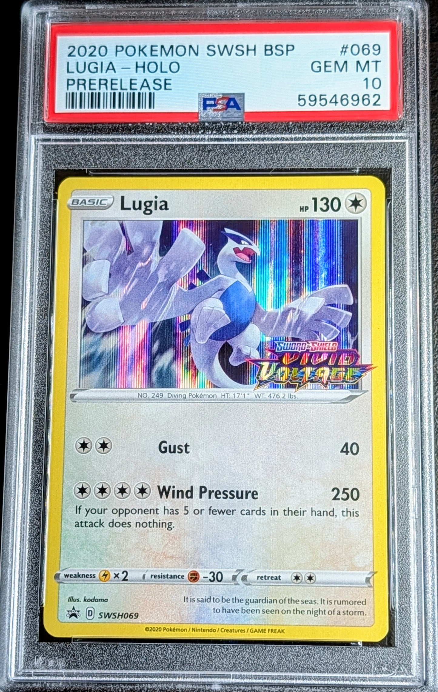 PSA 10 Lugia SWSH069