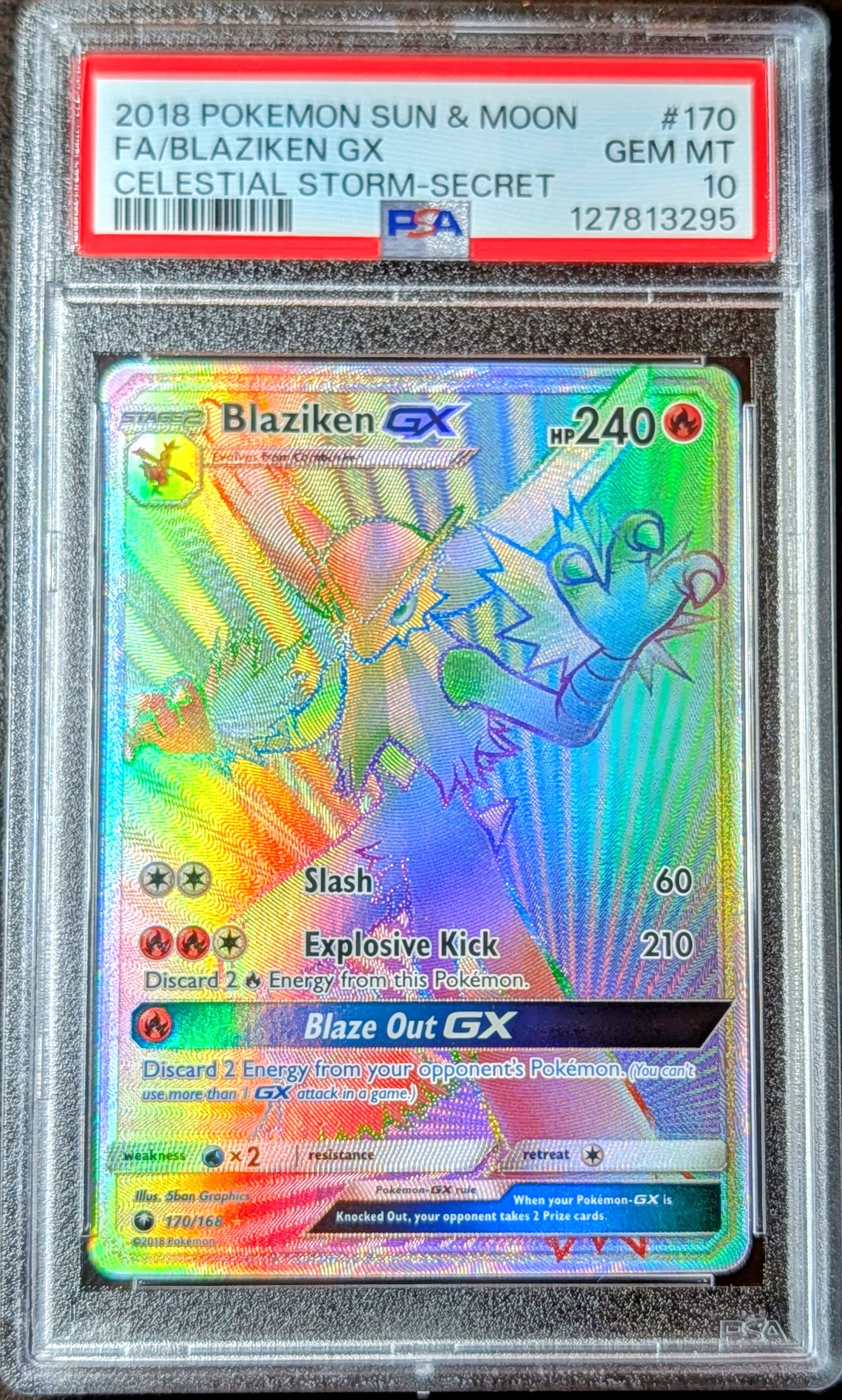 PSA 10 Blaziken GX 170/168