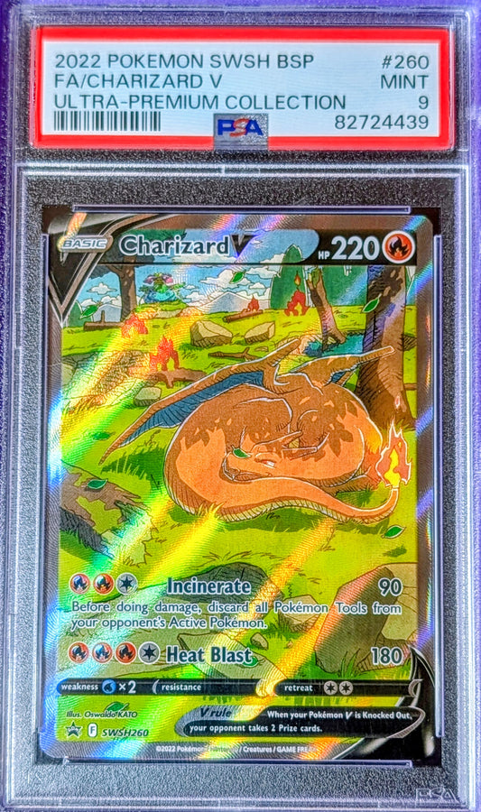 PSA 9 Charizard V SWSH260