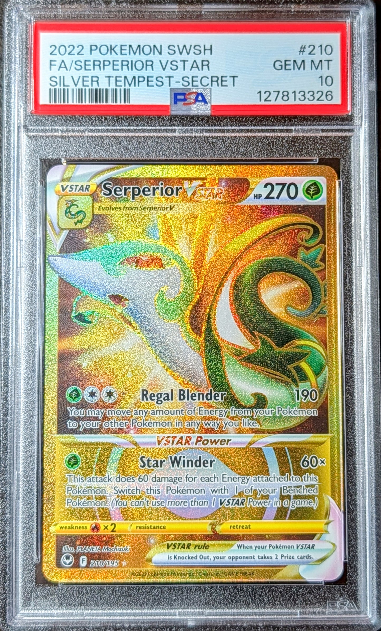 PSA 10 Serperior VSTAR 210/195