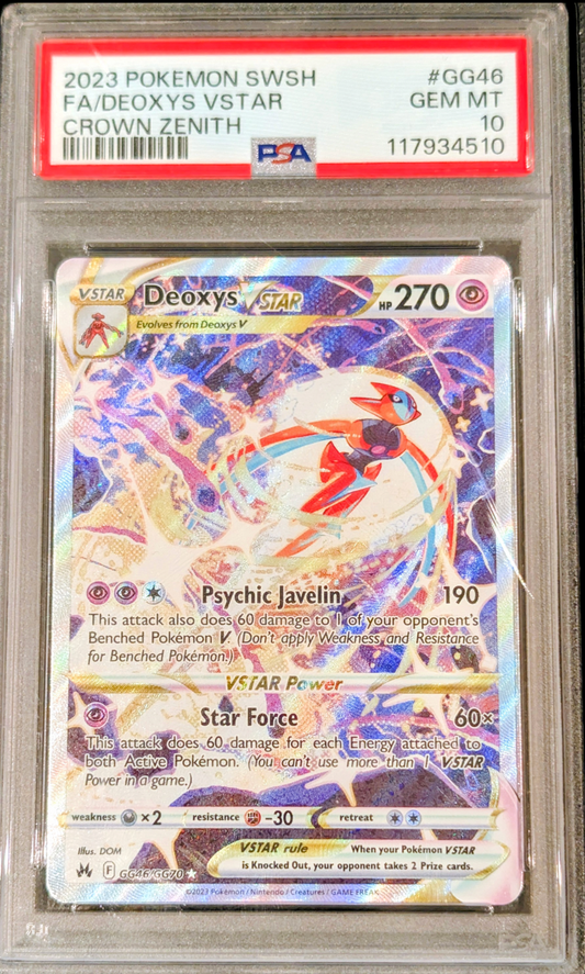 PSA 10 Deoxys VSTAR GG46/GG70