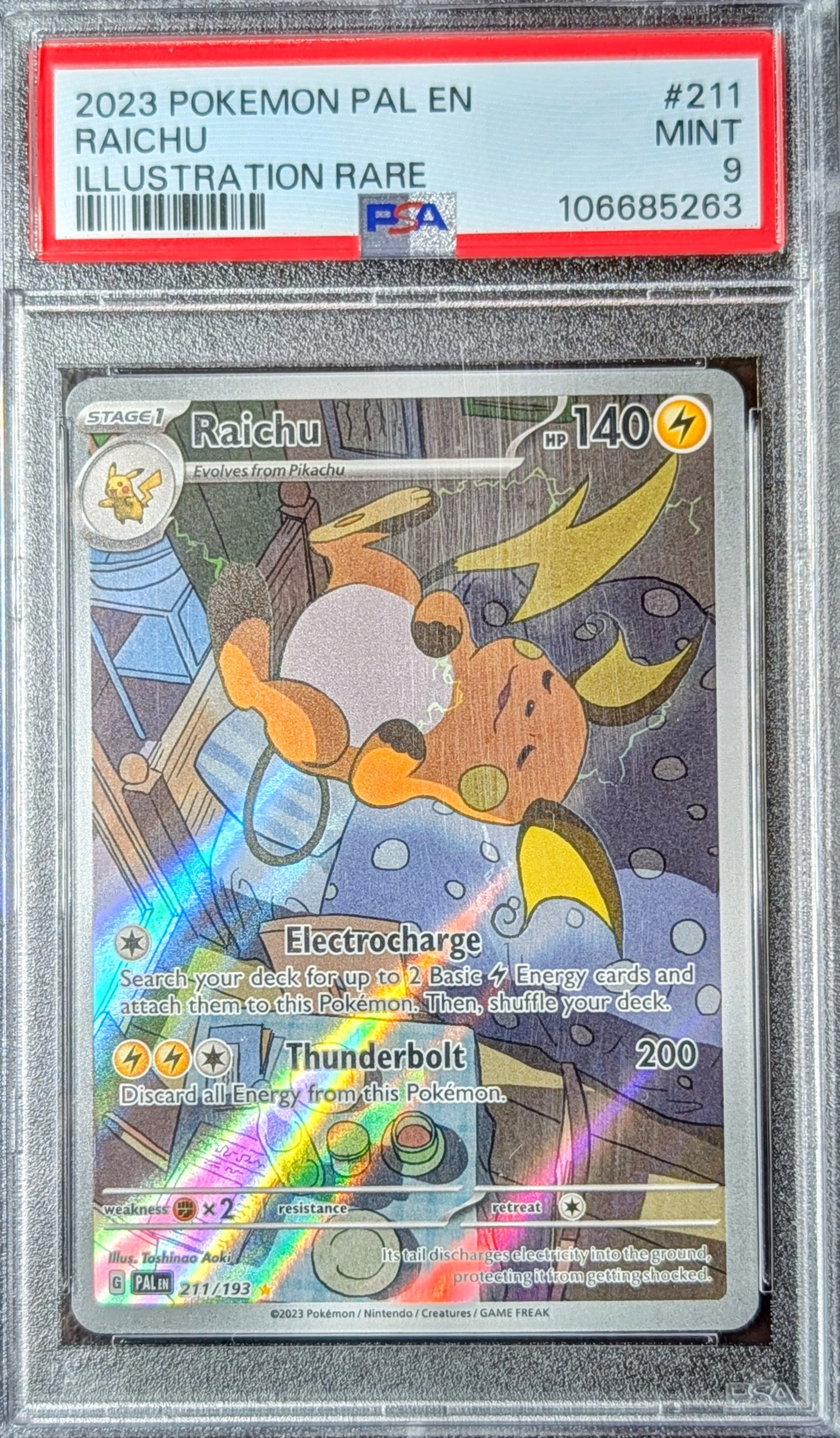 PSA 9 Raichu 211/193