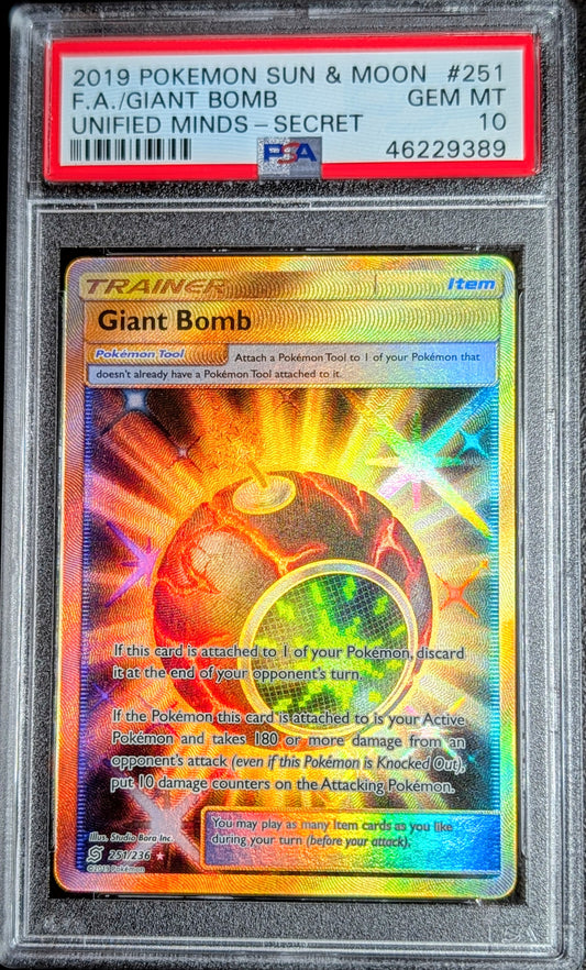 PSA 10 Giant Bomb 251/236