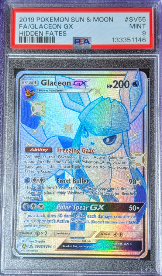 PSA 9 Glaceon GX SV55/SV94